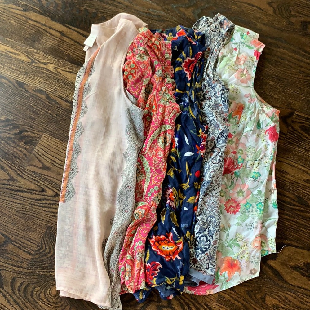 Sleeveless Tops Set of 5